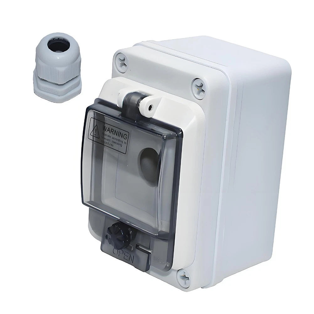 Industrial Waterproof Switch Box IP67 Rated 12.5x8.1x10.2cm