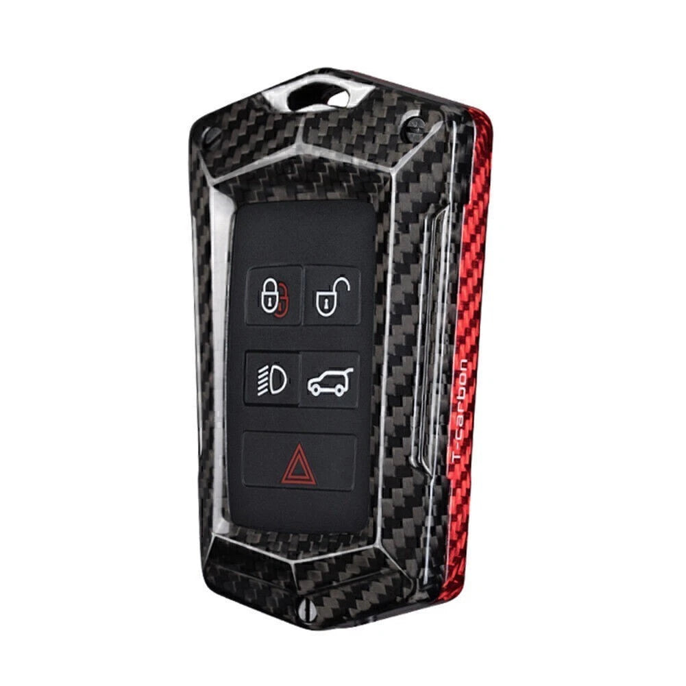 Carbon Fiber Key Cover Shell for Land Rover Discovery, Range Rover, Jaguar