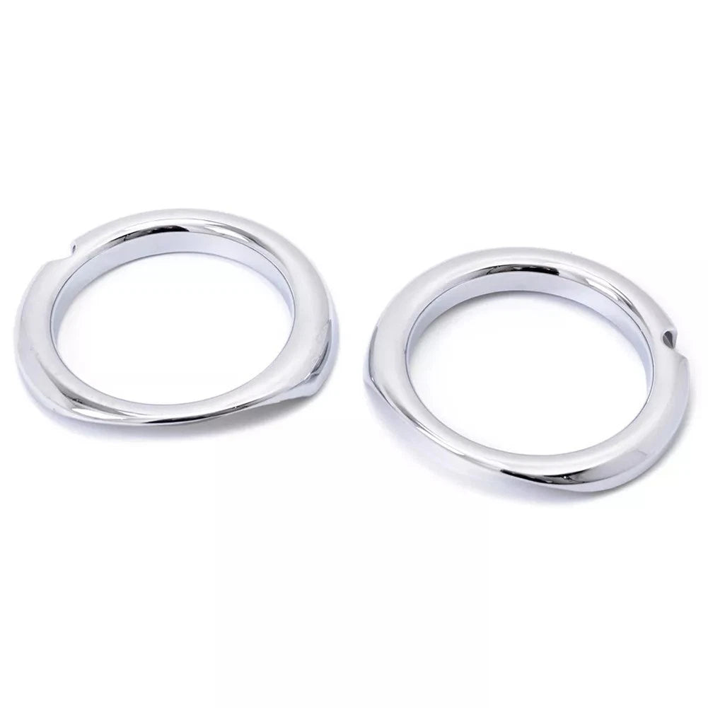 2Pcs ABS Front Fog Light Covers for Mitsubishi Outlander (2016–2021)