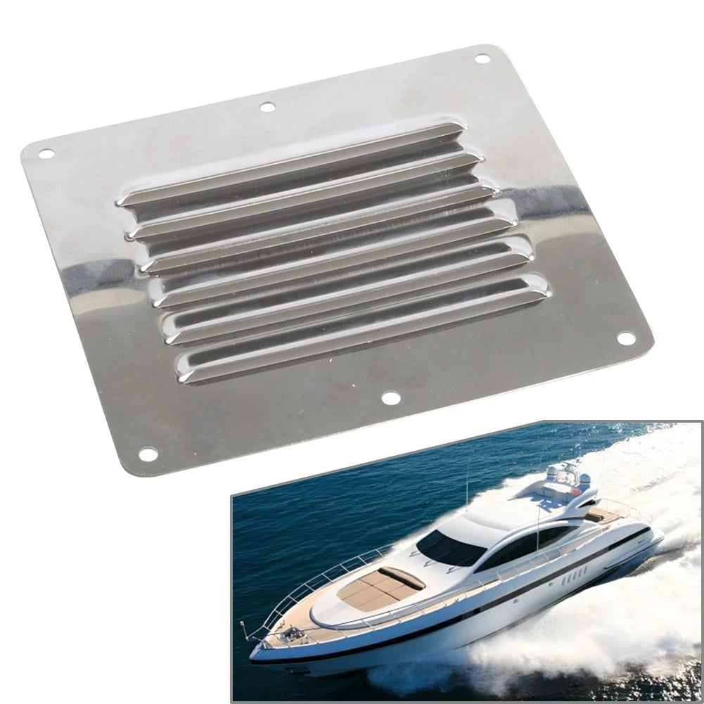 Rectangle Stamped Air Vent Grill Cover for Boat RV (5x4.5 Inch)