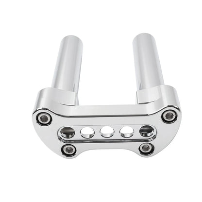 6.5" Handlebar Riser 5-Hole Top Clamp for Harley Softail Dyna Sportster (No Years) Chrome