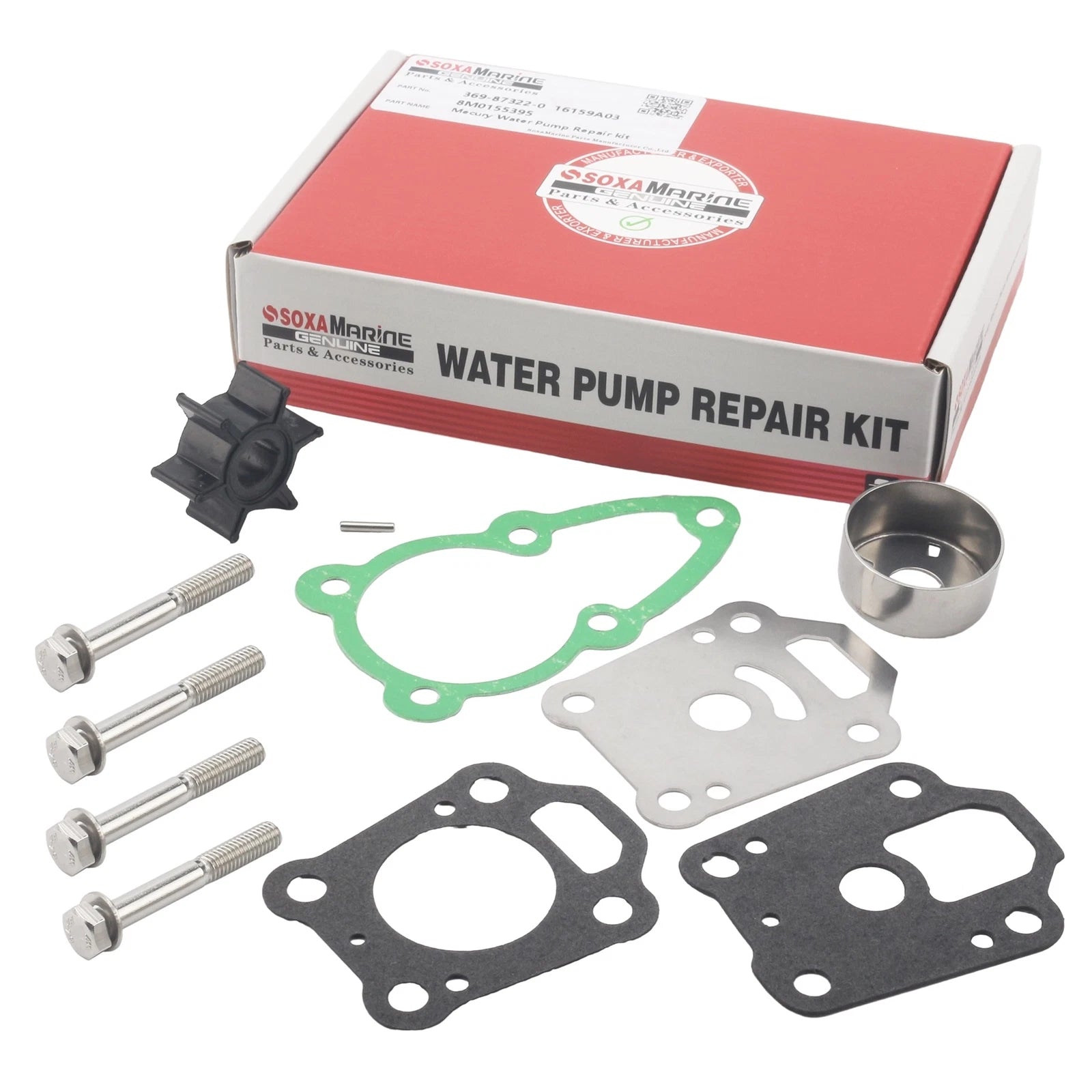 Water Pump Repair Service Kit for Nissan Tohatsu Outboard