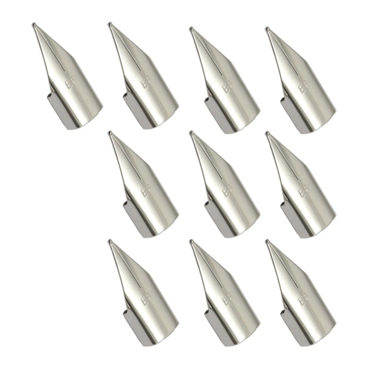 10pcs Stainless Steel Pen Nib Tip EF/F for 9138/359
