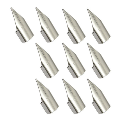 10pcs Stainless Steel Pen Nib Tip EF/F for 9138/359