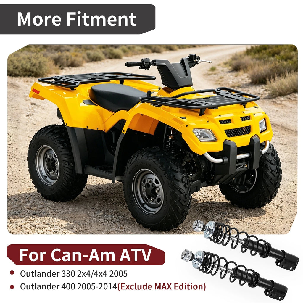 Front Shocks Set of 2 for Can-Am Outlander 330 (2005) 706200658 706200501 706200431
