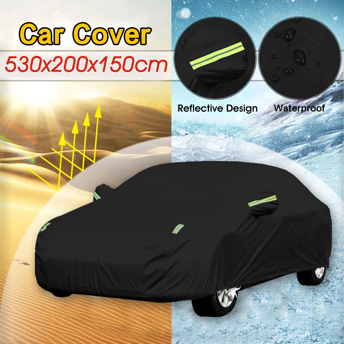 Full Cover for Honda Accord Sedan (2018–2023) UV Snow Rain Resistant