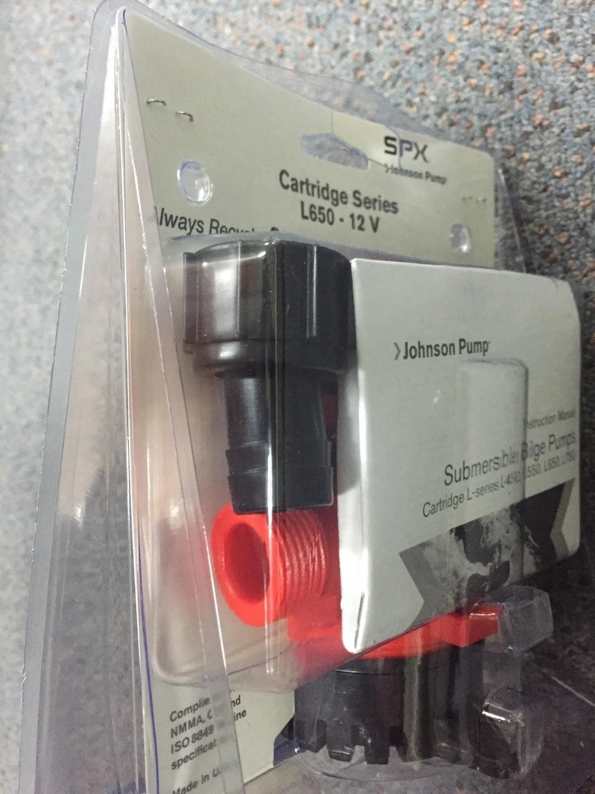 Submersible Bilge Pump L650 for Johnson (24V, 1000 GPH, 32-1650-02)