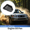 Engine Oil Pan Replacement for Hyundai Azera (2006–2008) Iron Black