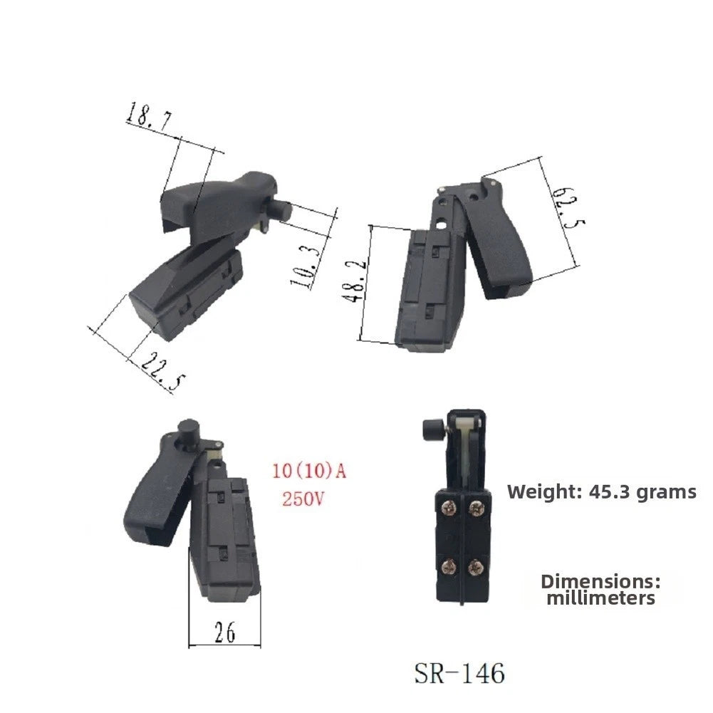 Miter Saw Switch for DW872 (10A 250V)