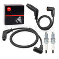 Spark Plug & Wire Cap Set for Can Am Outlander Renegade Commander Max (15in/24.4in)