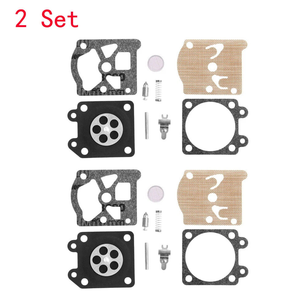 Set of 2 Carburetor Diaphragm Gasket Kit for Chainsaw 4500 5200 5800