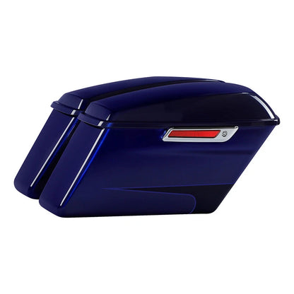 Hard Saddlebags for Harley Road Glide (2014–2024) Zephyr Blue/Black Sunglo