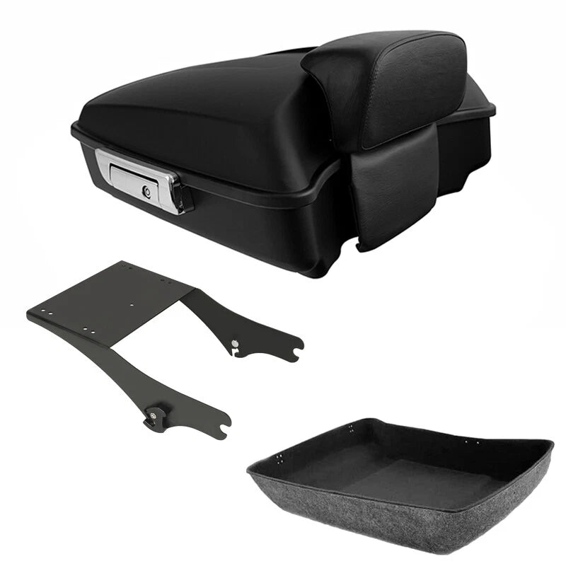 Chopped Trunk Pad Mount for Harley Electra Glide (1997–2008) Matte Black