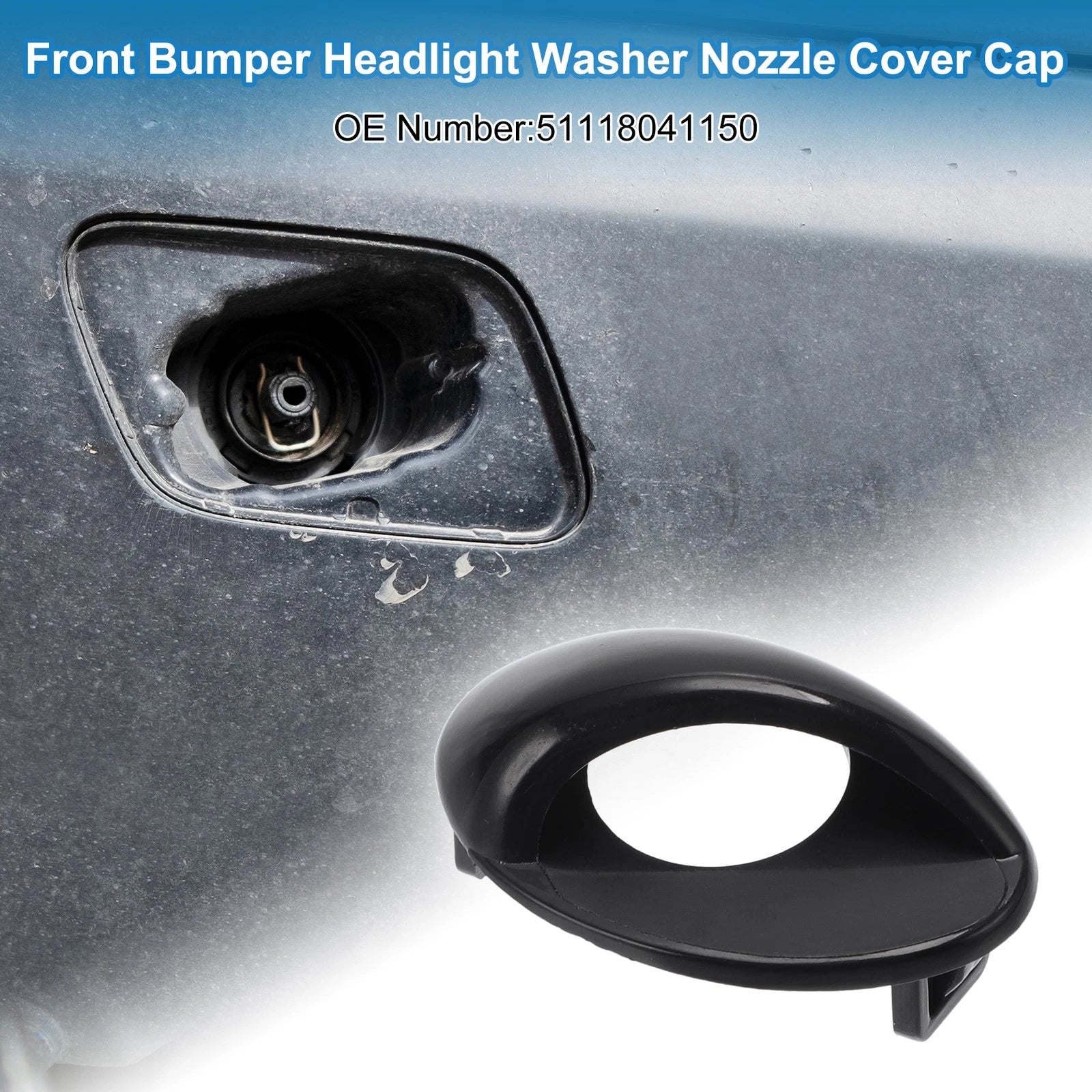 Front Right Bumper Headlight Washer Nozzle Cap for BMW M3 (2008–2013)