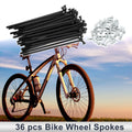 Bicycle Spokes Nipple 12G 92mm Carbon Steel Black Universal Set (2015–2015)