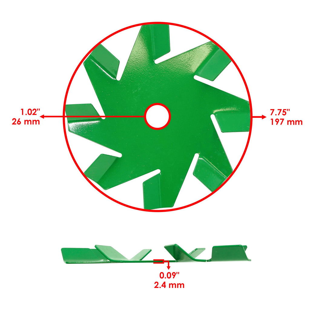 Deck Spindle Fan Replacement for Dixie Chopper Classic 3372HP (72 in) (1980–1999)