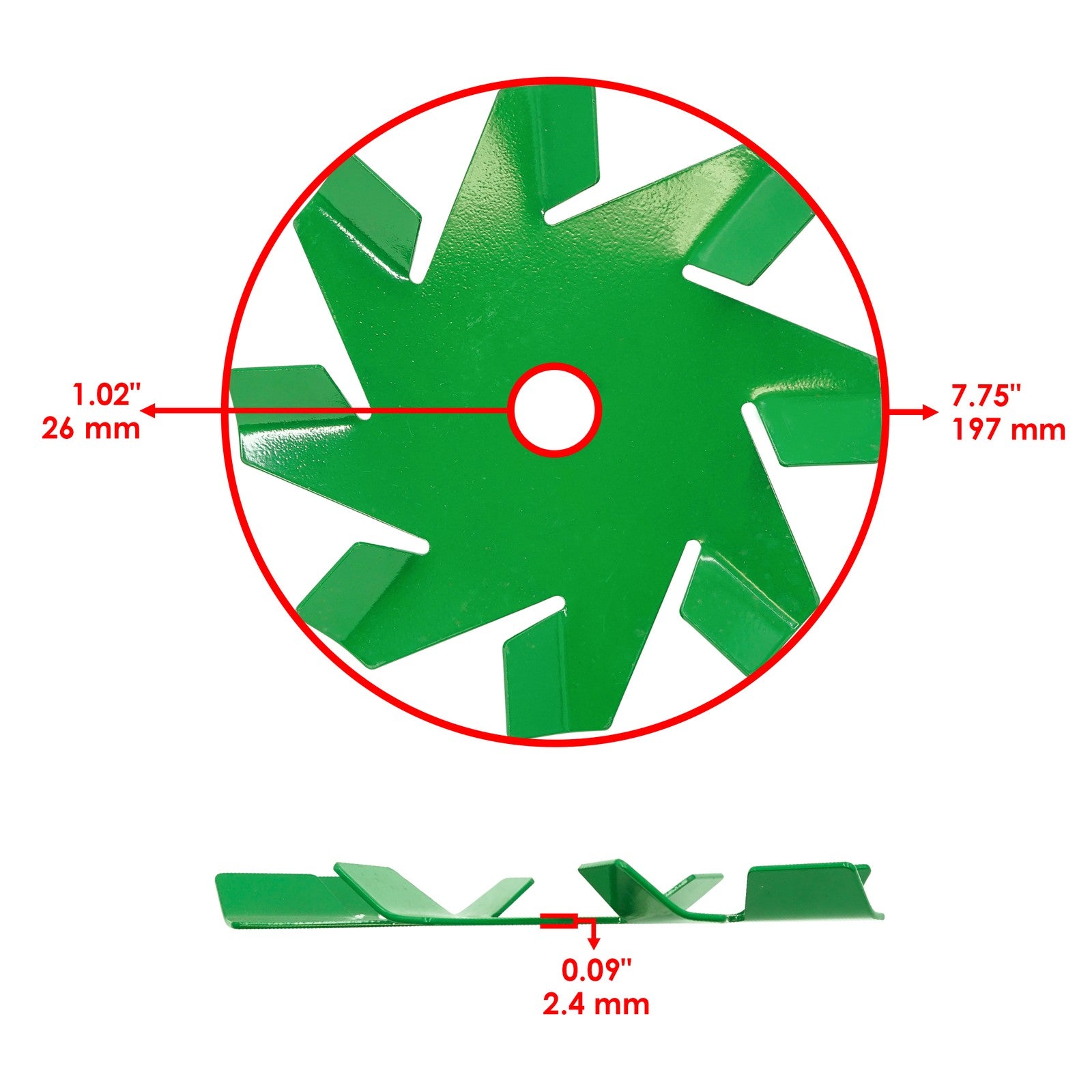 Deck Spindle Fan Replacement for Dixie Chopper Classic 3372HP (72 in) (1980–1999)