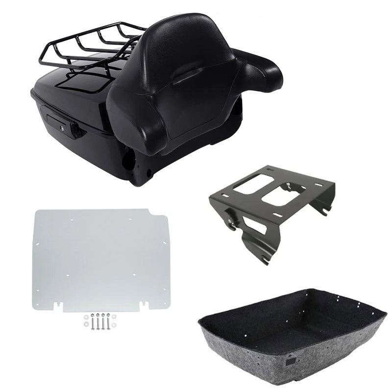 Trunk Backrest Solo Mount Rack Plate for Harley Electra Glide (2014–2026)