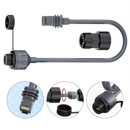 Waterproof Cat6 Ethernet Adapter for Starlink Gen3 Connections