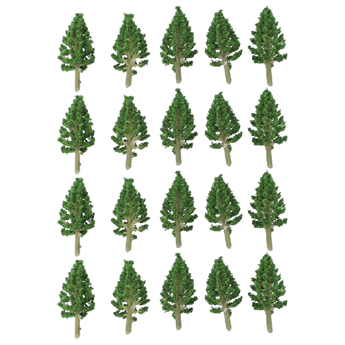 Set of 4 Practical Model Trees for Diorama Scenery
