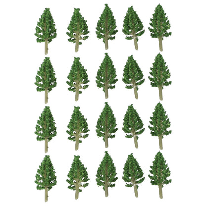 Set of 4 Practical Model Trees for Diorama Scenery