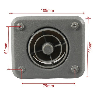 Round Adjustable Air Vent Knob for Yacht RV Construction Vehicle