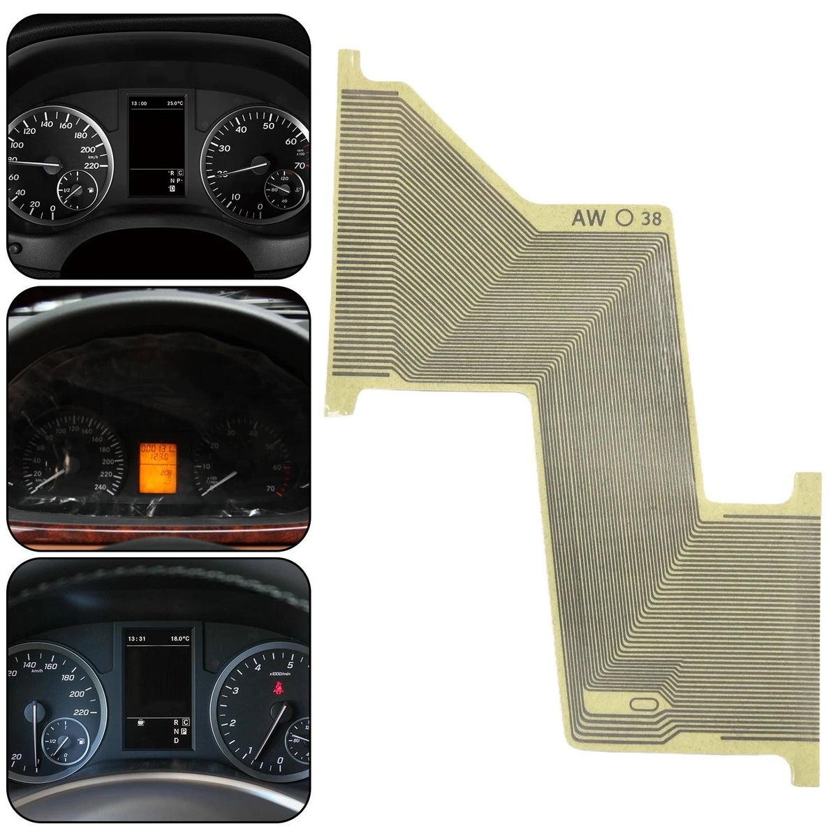 Fitment Flat Cable for Mercedes Instrument Cluster Pixel Missing