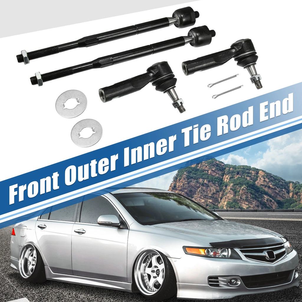 4pcs Front Inner Outer Tie Rod Ends Replacement for Chevrolet Pontiac (2000–2010)