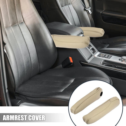 Front Seat Armrest Cover Pair Replacement for Honda Odyssey (2005–2010) Beige