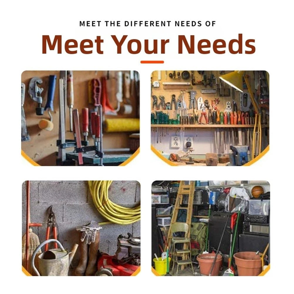 Dual Hook for Workshop Tool Organization (Multiple Quantity Options)