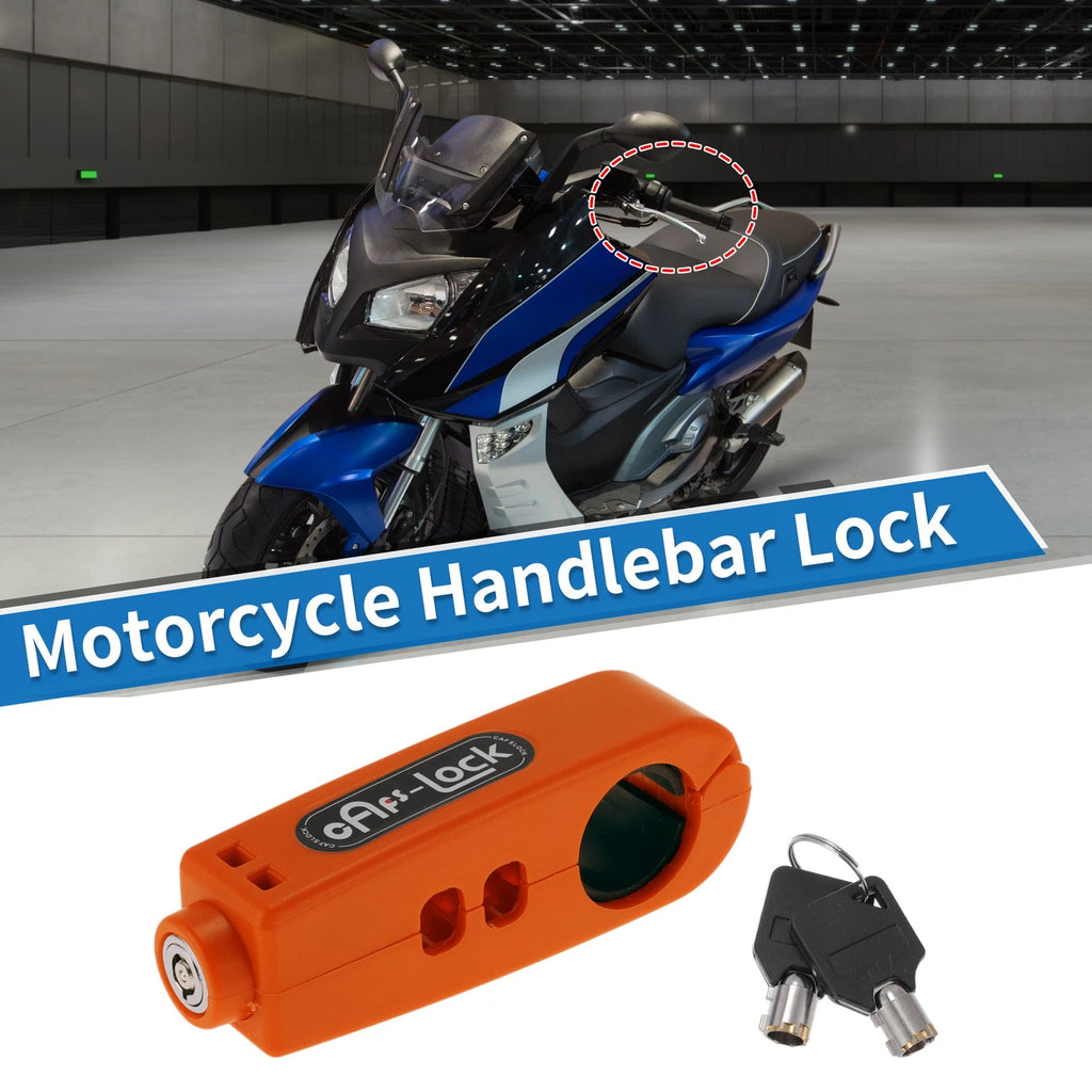 Handlebar Lock Universal Replacement for Motorcycle Scooter Bike (Universal)