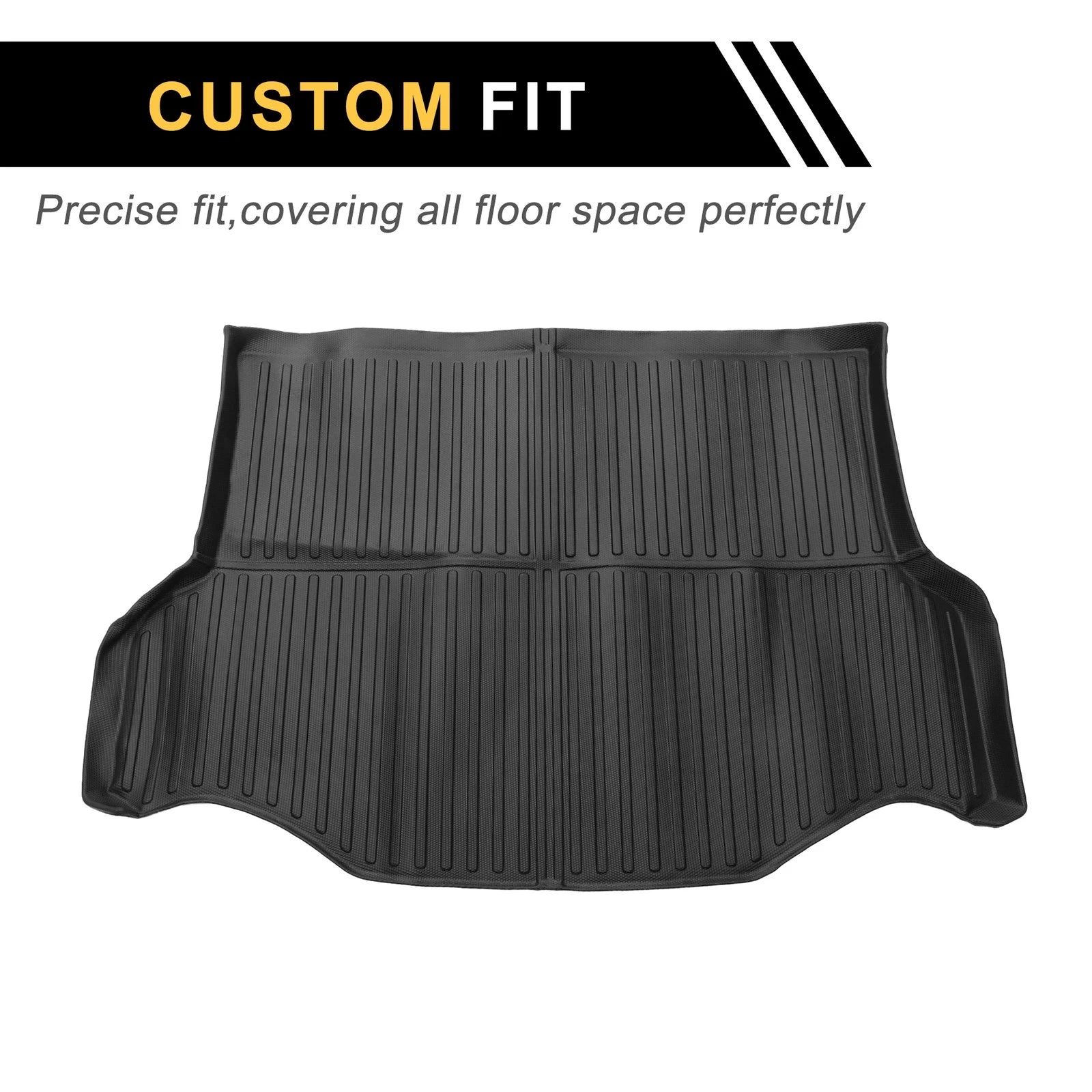 Cargo Liner Rear Trunk Mat TPE for Toyota RAV4 (2013–2018) Vertical Stripe