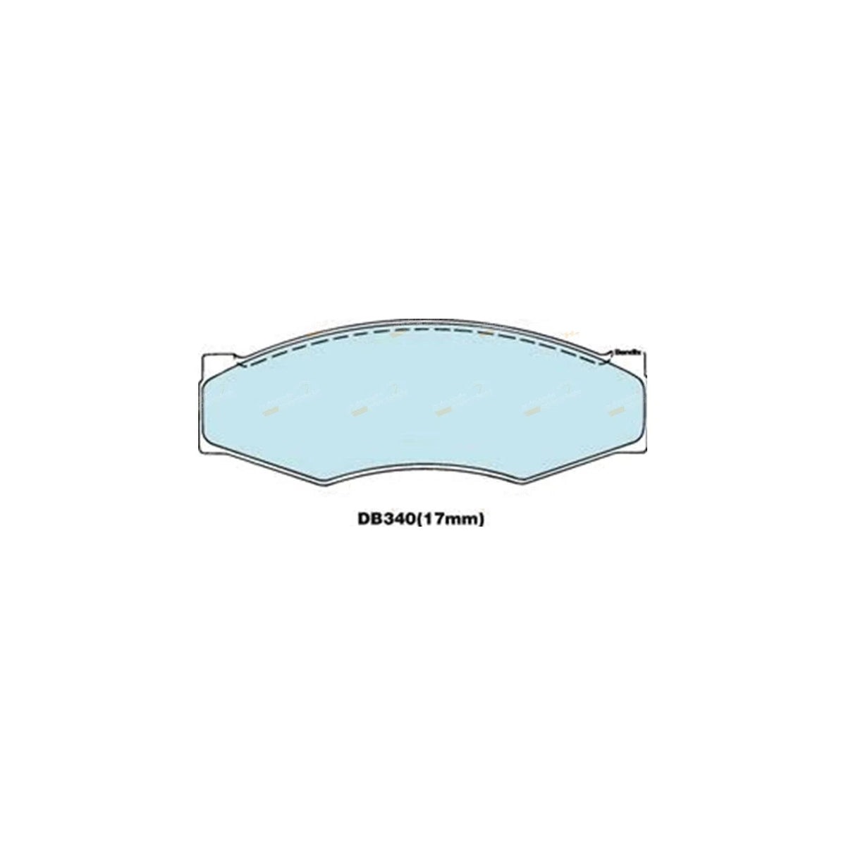 Front Disc Brake Pad Set for Nissan Nomad C22 (1986–1992) Z24 2.4L