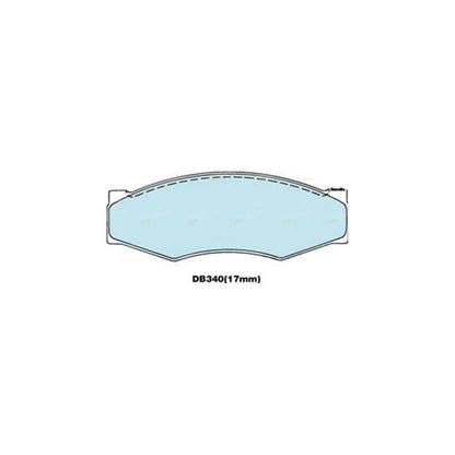 Front Disc Brake Pad Set for Nissan Nomad C22 (1986–1992) Z24 2.4L