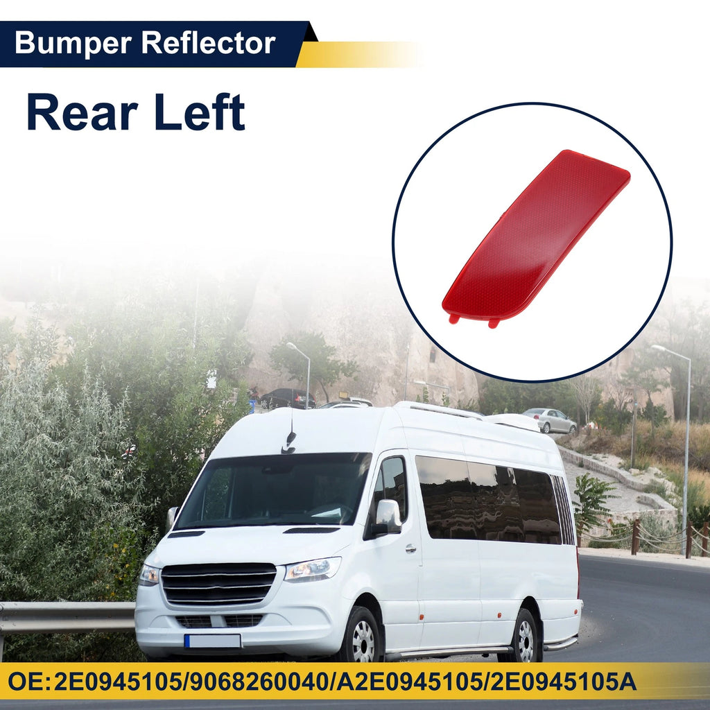 Rear Left Bumper Reflector Replacement for Mercedes-Benz Sprinter W906 (2006–2024) Red
