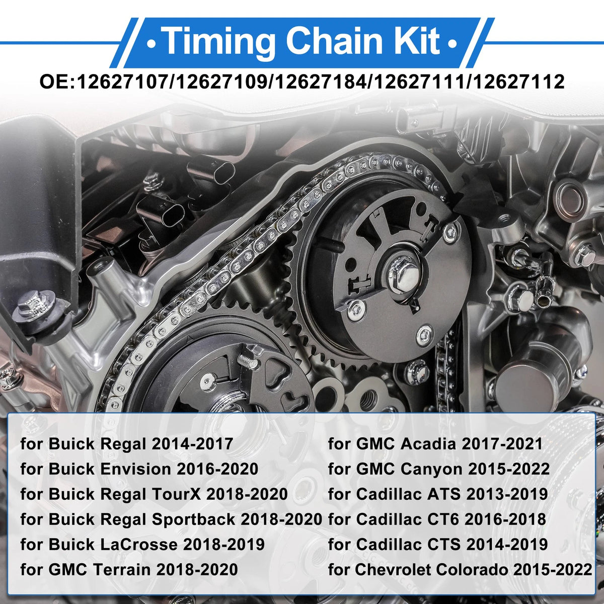 Timing Chain Kit No. 12627107 for Buick Regal, LaCrosse