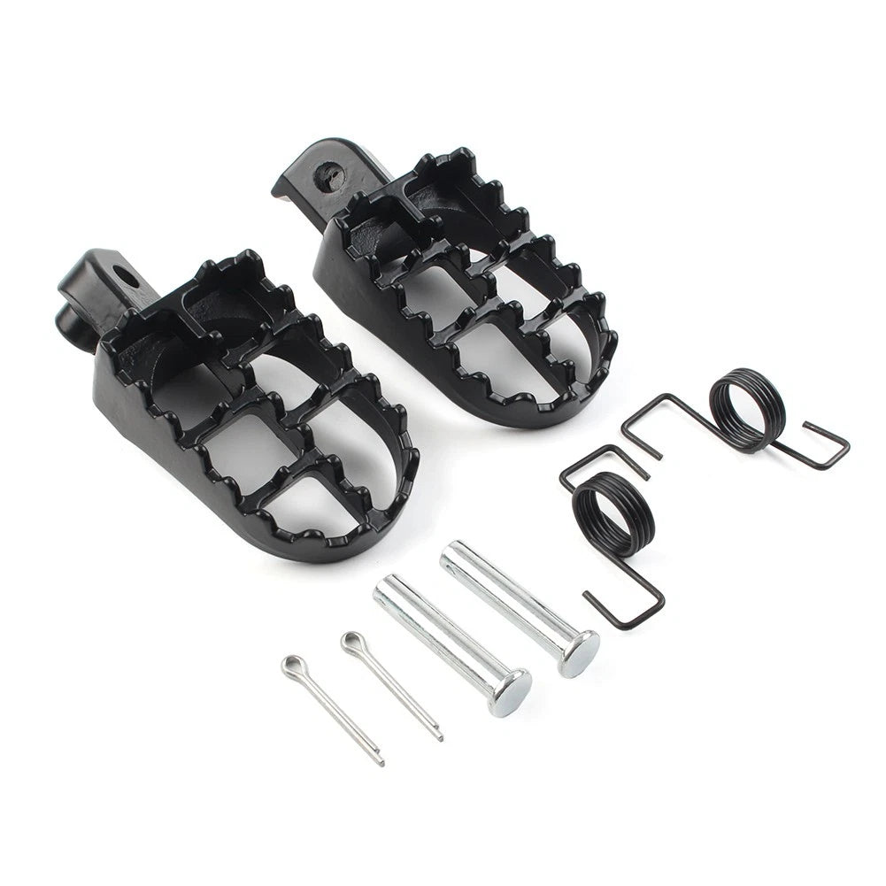 2X CNC Wide Foot Pegs for Universal Motorcycle (All Years)