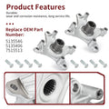 Rear Left Right Hubs w/ Bolts 5135546 for Polaris Hawkeye 300 Sportsman 400 (2004–2014)
