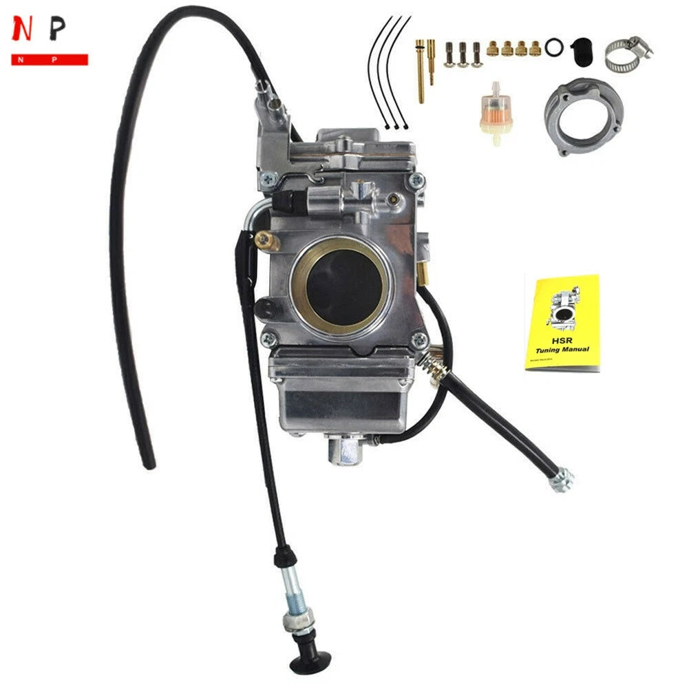 48 MM Smoothbore Carburetor for Harley EVO Twin (HSR48, 48-2)