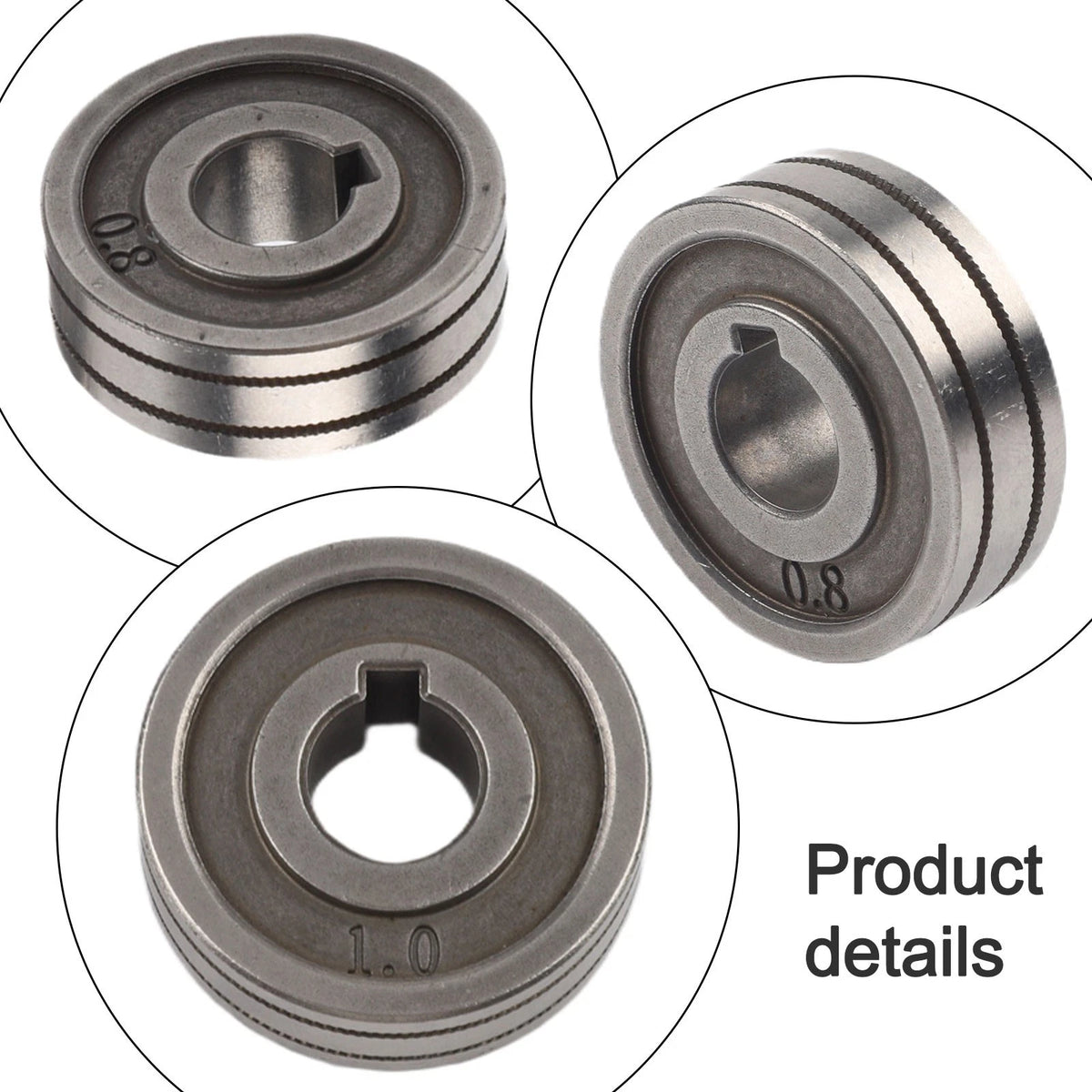 3PCS K Type 0.8 to 1.0 MIG Welding Wire Feeding Rolls for Welding Machines