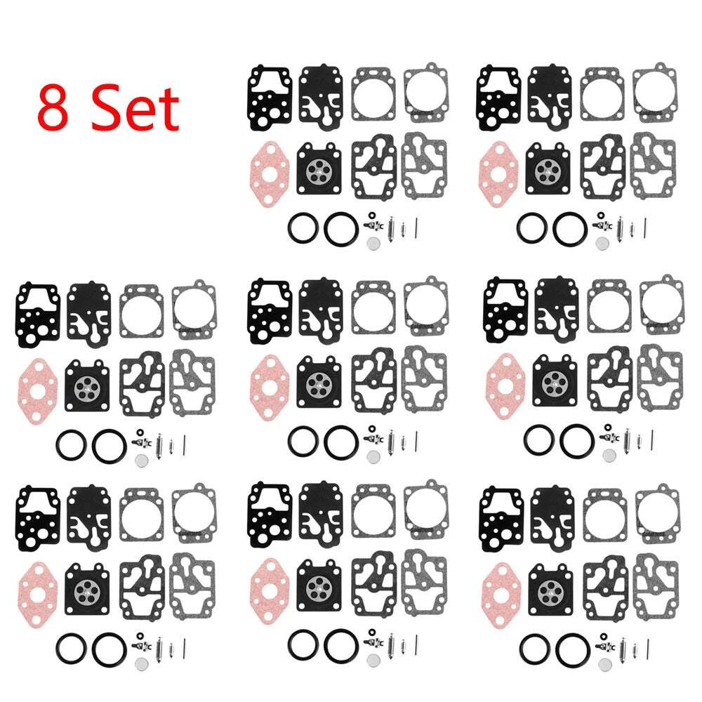 Set of 8 Carburetor Gasket Kit for Honda GX22 GX31 (WALBRO K20-WYL)