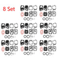 Set of 8 Carburetor Gasket Kit for Honda GX22 GX31 (WALBRO K20-WYL)