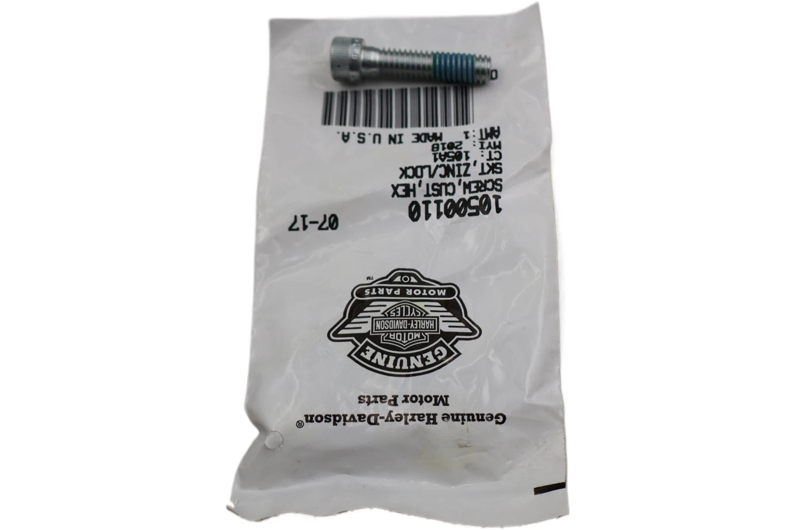 OEM Hex Socket Zinc Lock Screw for Harley-Davidson (10500110)