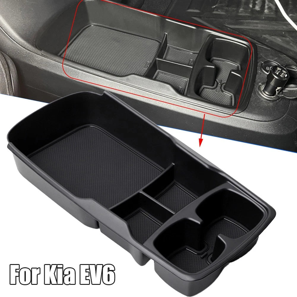 Center Console Storage Box Lower Layer Tray for Kia EV6 (2021–2024)