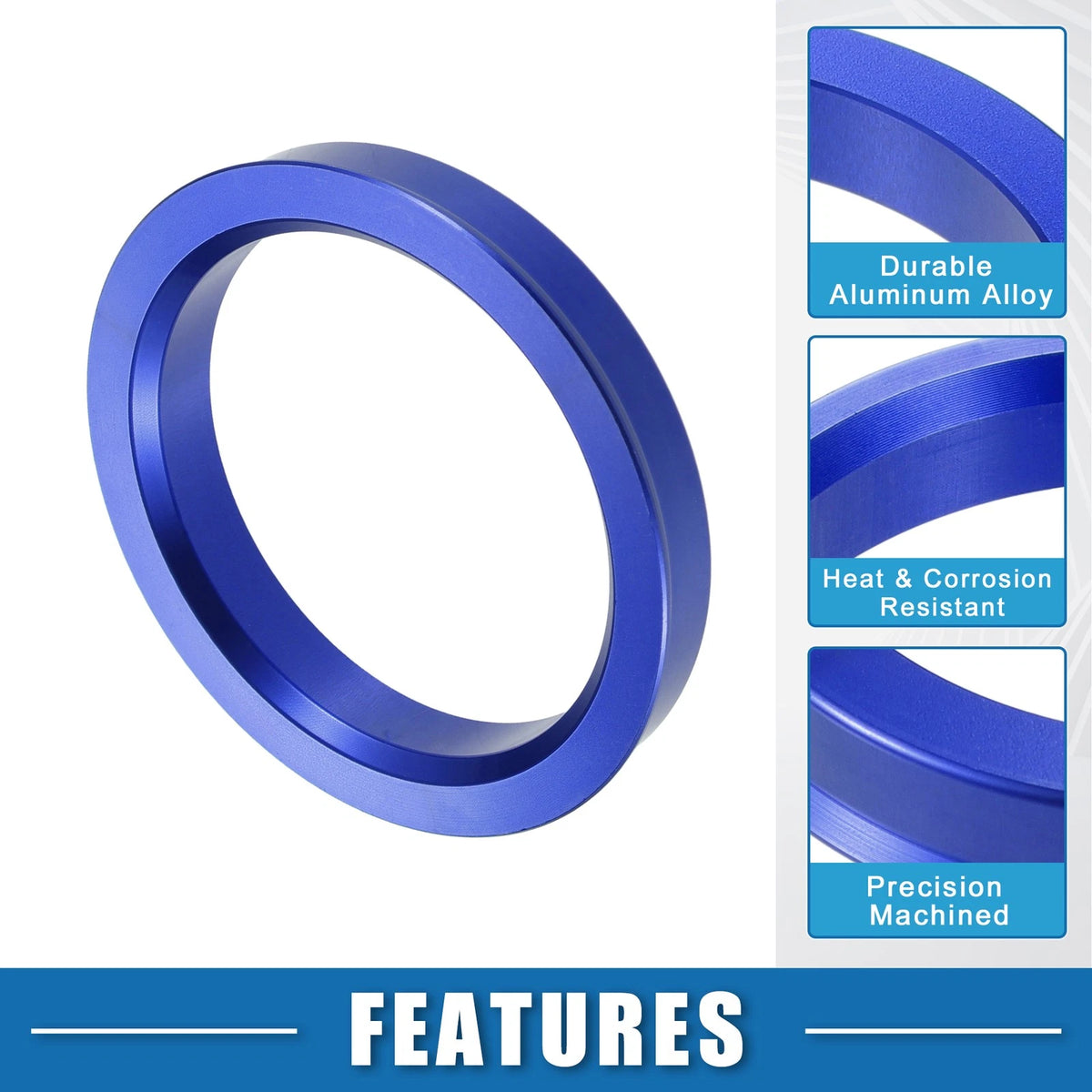 Set of 4 Hub Centric Rings for (OD 70.1mm ID 57.1mm) Blue