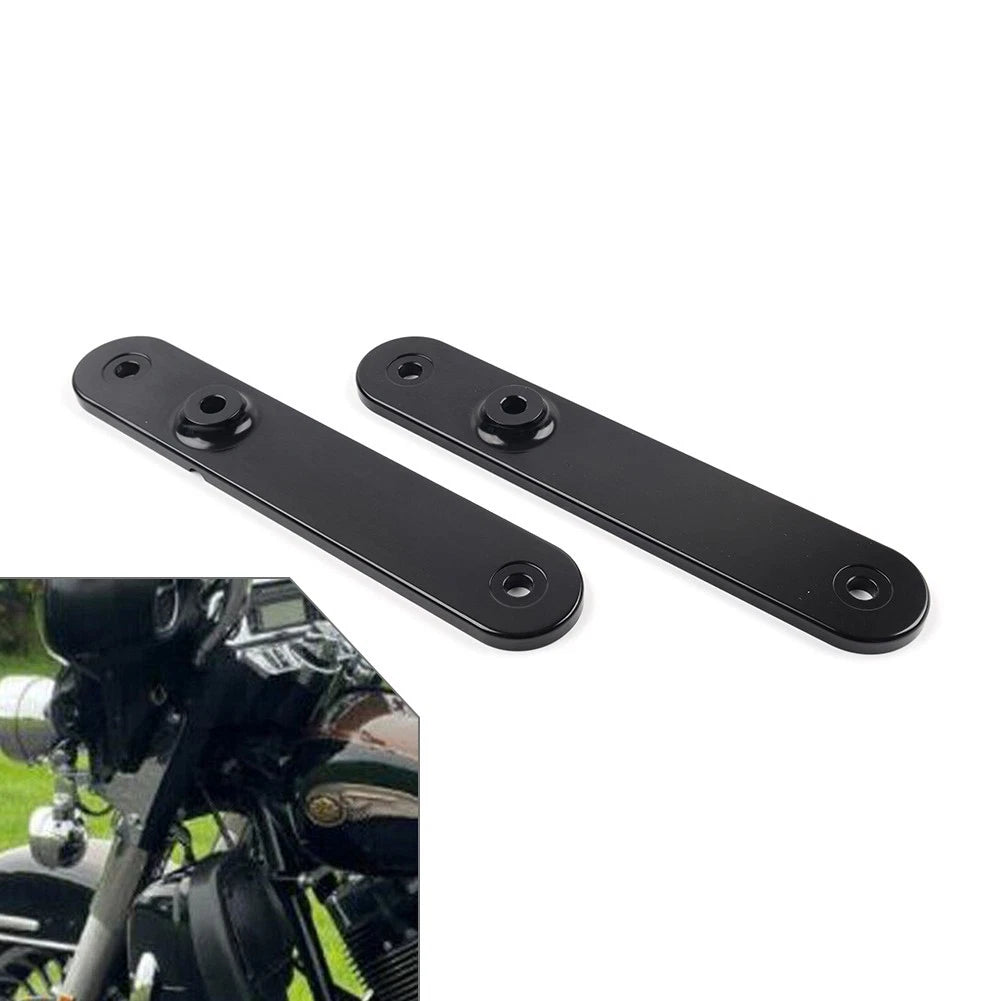 Pair Turn Signal Relocation Bracket For Harley Electra Street Glide Road King