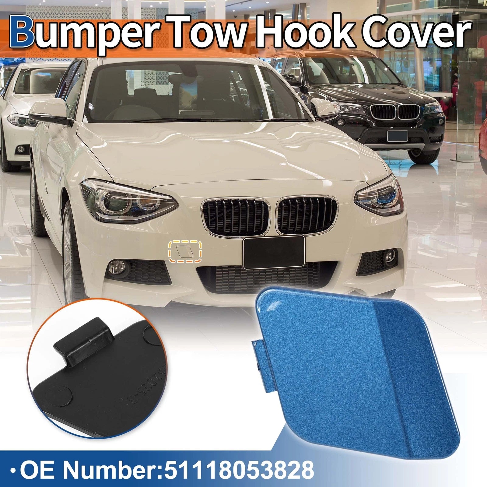 Front Tow Hook Cover Replacement for BMW 5 Series (2017–2023)