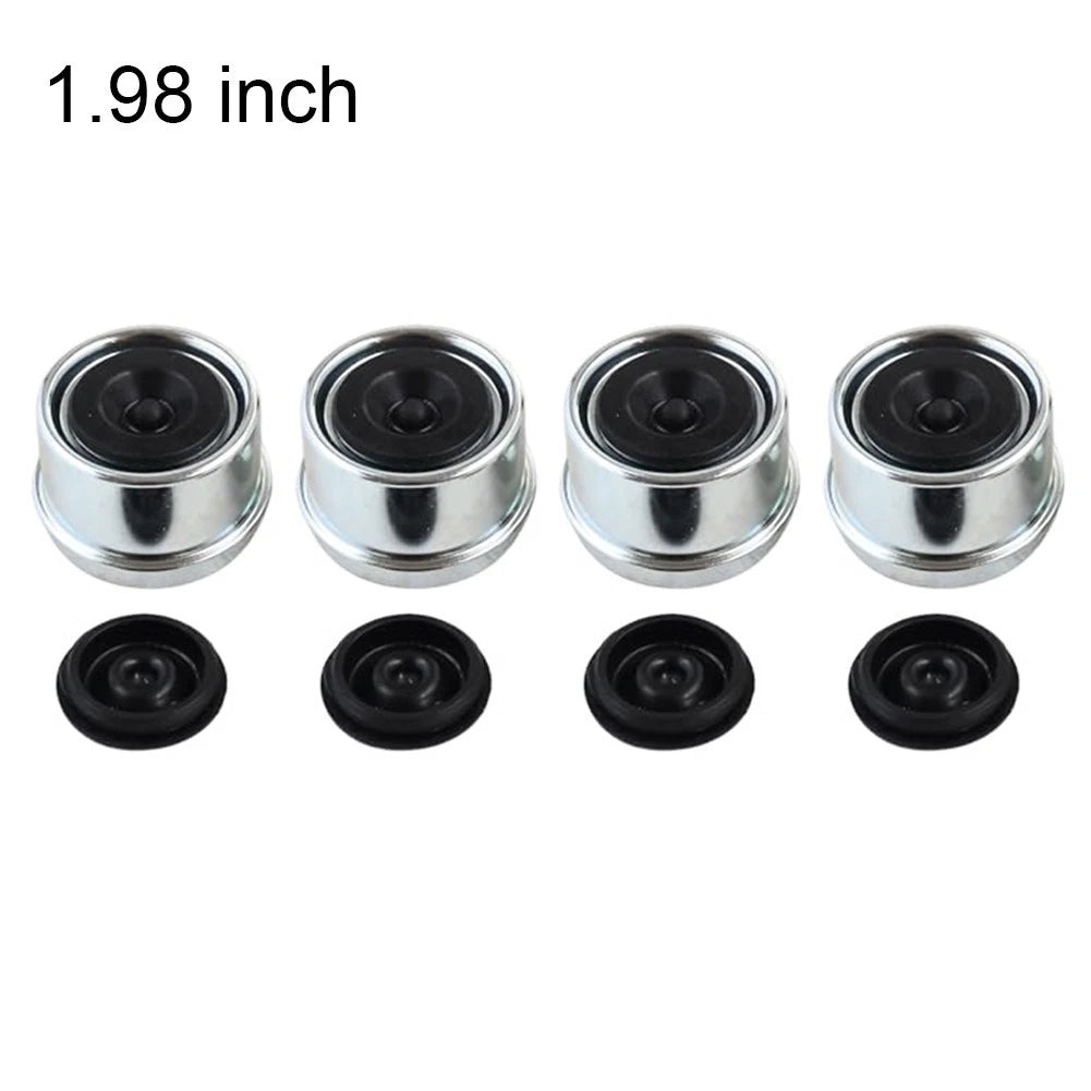 4Pcs Trailer Axle Dust Cap for RV Boat Camper Maintenance