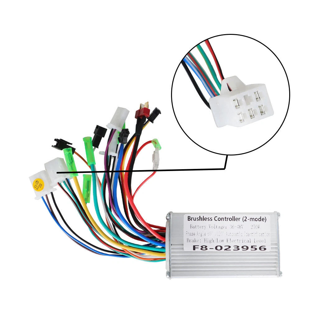 Brushless DC Motor Speed Controller for Electric Bicycle (250W, 36-48V)