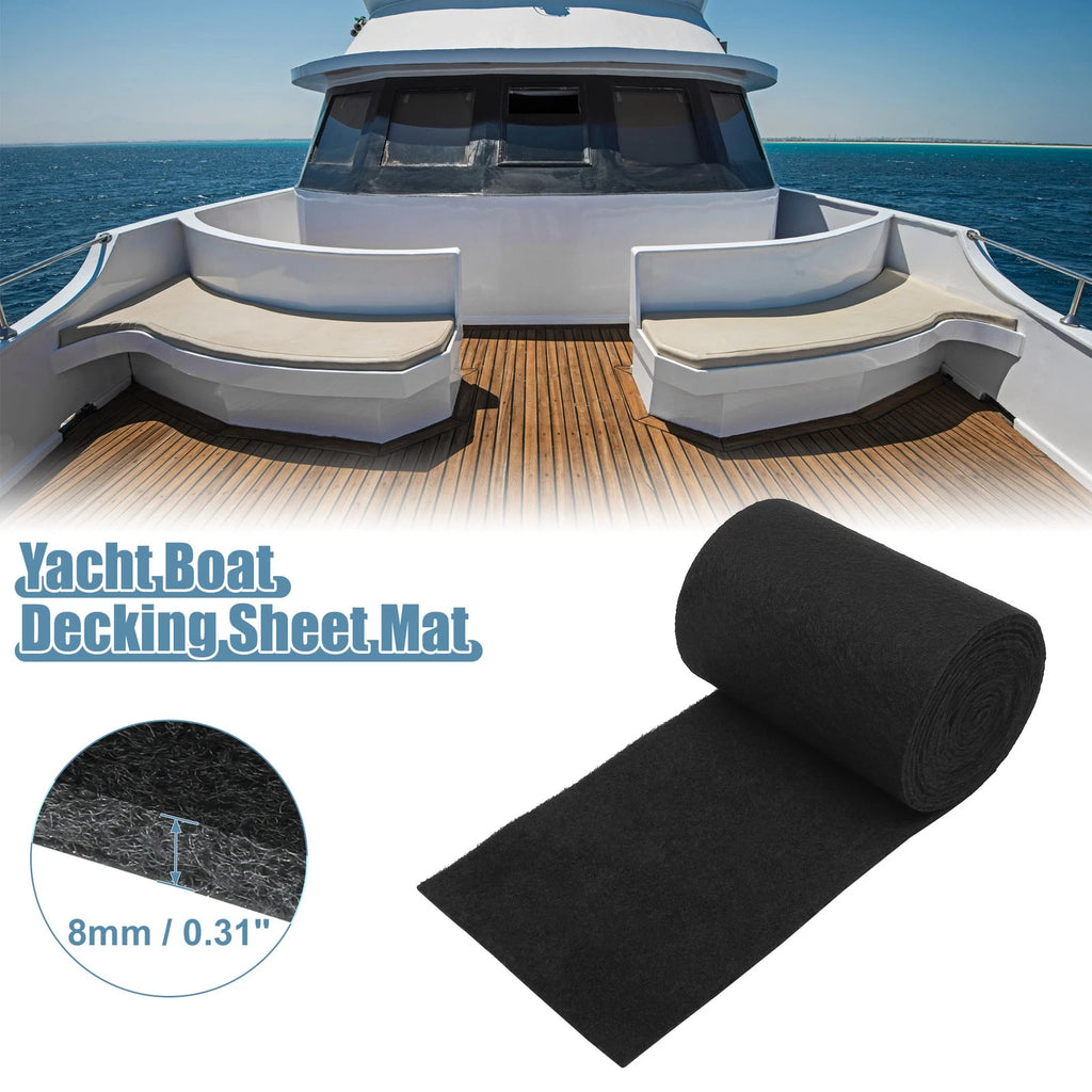 Boat Trailer Carpet Decking Sheet Mat Non Slip for 157x8 in Black (Fits)